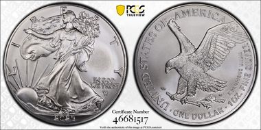 2023 $1 Silver Eagle MS69