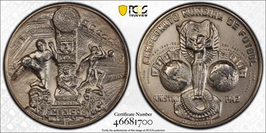 1970 Medal Grove-1088a Ag Soccer Championship MS67