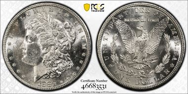 1882-S $1 MS62