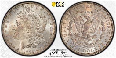 1884-S $1 MS62