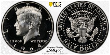 1964 50C Accented Hair PR68DCAM