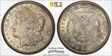 1921-D $1 MS66