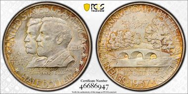 1937 50C Antietam MS67