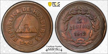 1912 2C CENTAVO N1BN