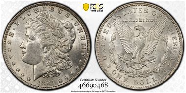 1891 $1 AU58