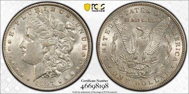 1897-O $1 AU58