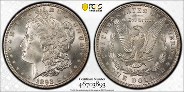 1893 $1 MS65