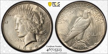 1925-S $1 AU58