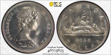 1968 $1 Dbl Horizon Line DHL-1 MS66