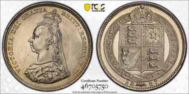 1887 Shil S-3926 Jubilee Head MS63