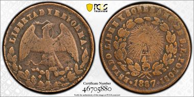 1867 AFG 1/4 R Estado S L Potosi RE N1BN