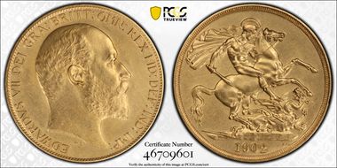 1902 £2 S-3968 Matte PR61