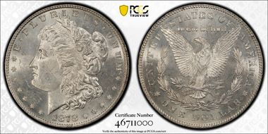 1878 7TF $1 R78 VAM 80 Weak LIB MS62