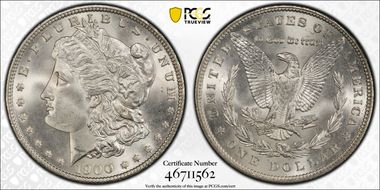 1900 $1 MS66