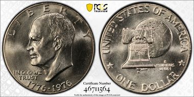 1976-D $1 Type 2 MS66
