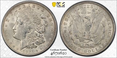 1921-D $1 MS62