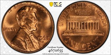 1968-D 1C MS66RD