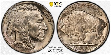 1938-D 5C Buffalo MS66