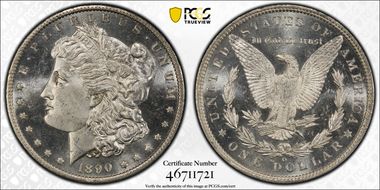 1890-O $1 MS64+ DMPL