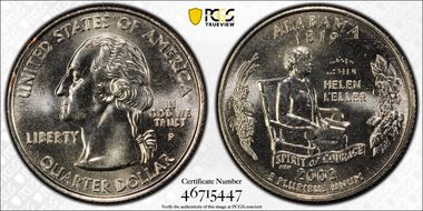 2003-P 25C Alabama MS66