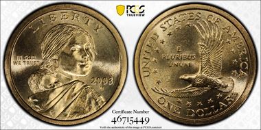 2003-D SAC$1 MS65