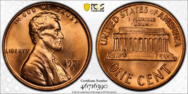 1971-S 1C MS65RD