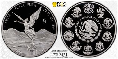 2020-Mo Onza Libertad  Ag PR69DCAM