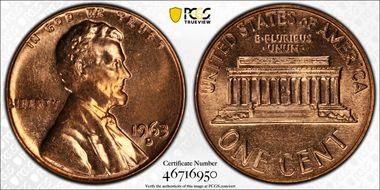 1963-D 1C MS64RD