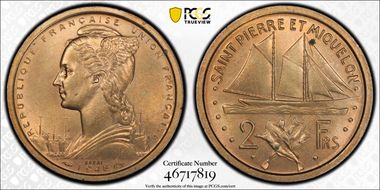 1948 P2 Fr Lec-6 Essai Cu-Ni SP64