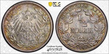 1919-J 1/2 Mk J-16 MS65