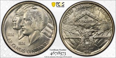 1938 50C Arkansas MS66