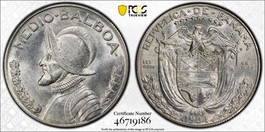 1934 1/2 B KM-12.1  Ag MS62