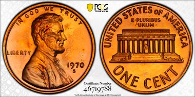 1970-S 1C Small Date PR67RD