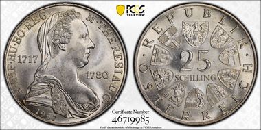 1967 25 Sch Maria Theresa MS64