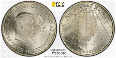 1953-NS 2 Kr Greenland MS63