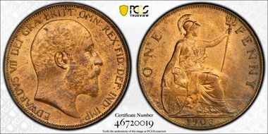 1903 1D S-3990 MS64RB