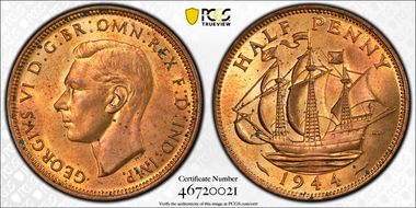 1944 1/2D S-4115 MS64RB