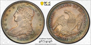 1838 50C MS63