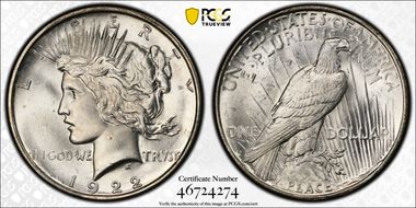 1922-D $1 MS64