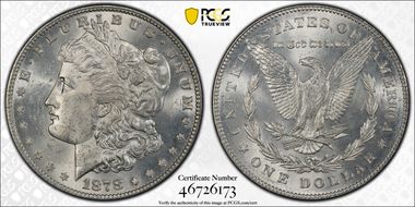 1878 7TF $1 Reverse of 1878 MS63