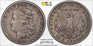 1896-S $1 VF30