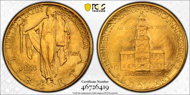 1926 $2.50 Sesquicentennial MS64