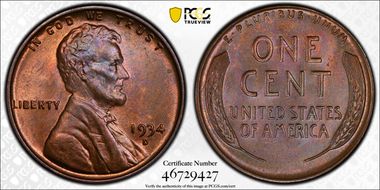 1934-D 1C MS65BN