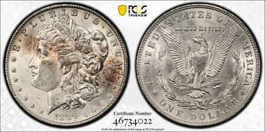 1889 $1 MS62