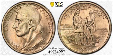 1934 50C Boone MS66+