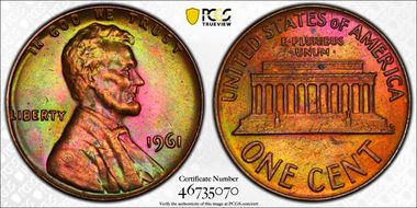 1961 1C MS65BN