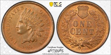 1873 1C Open 3 MS62BN