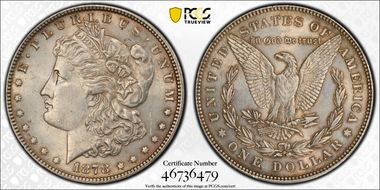 1878 7TF $1 Reverse of 1878 N1