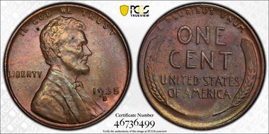 1935-D 1C MS64BN
