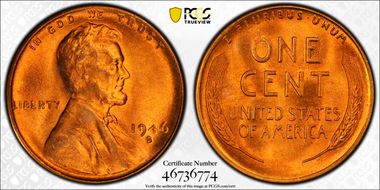 1946-S 1C MS67RD